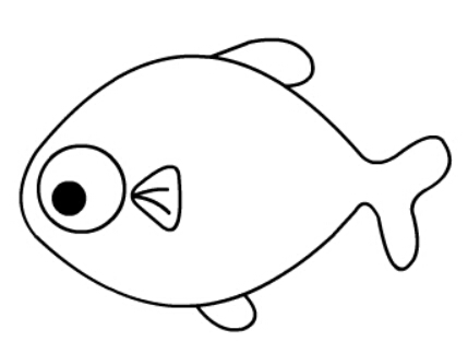 儿童简笔画鱼类简单画法_幼儿各种鱼简笔画