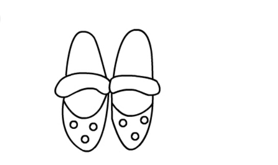 儿童简笔画鞋子帆布鞋的简单画法