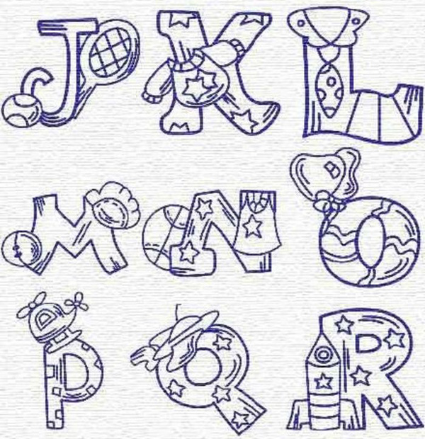 创意字母简笔画_24个英文字母简笔画
