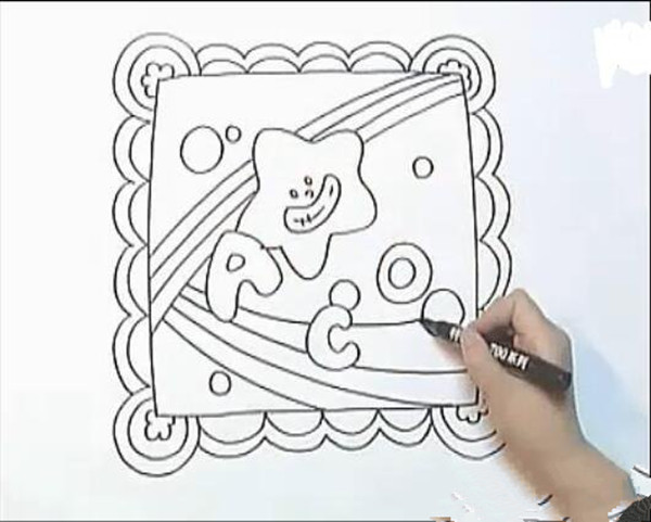 儿童水彩画简单教程:漂亮的儿童画手帕教程