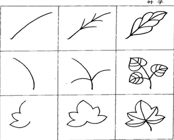 花草树木简笔画步骤