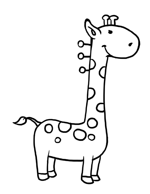 长颈鹿怎么画简笔画?