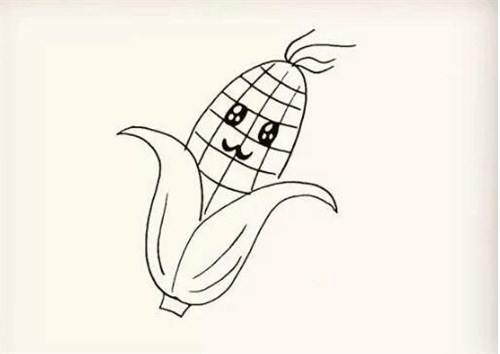 儿童画玉米教程