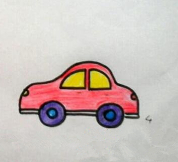 高清看图   儿童画小汽车的画法就介绍完了是不是很简单呢?