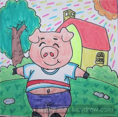 小猪儿童画教程