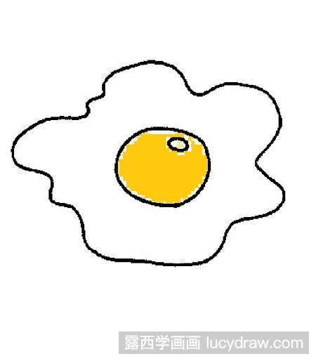 儿童画教程:教你画煎蛋