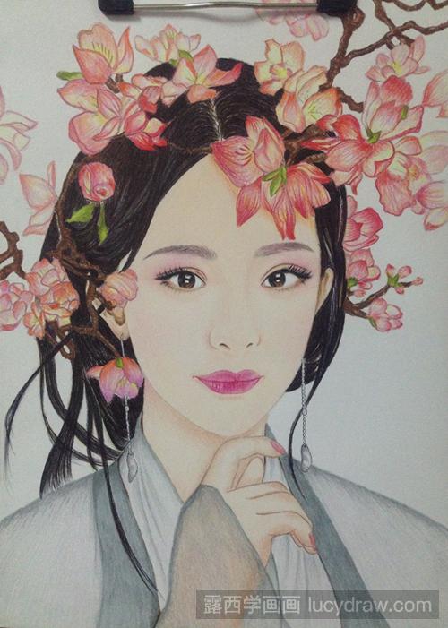 白浅彩铅画教程-露西学画画