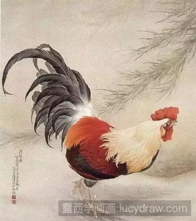 工笔画教程怎么画公鸡