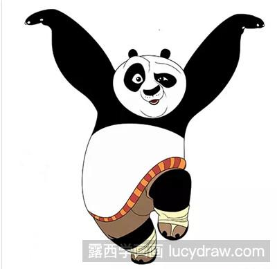 儿童画教程:教你画功夫熊猫