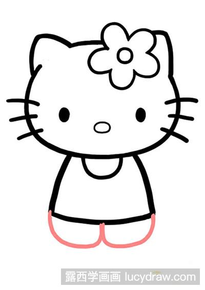 儿童画教程:教你画凯蒂猫