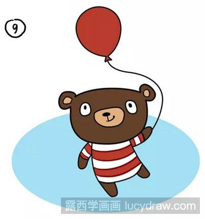 儿童画教程:教你画想飞的小熊