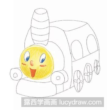 儿童画教程:怎么画玩具小火车