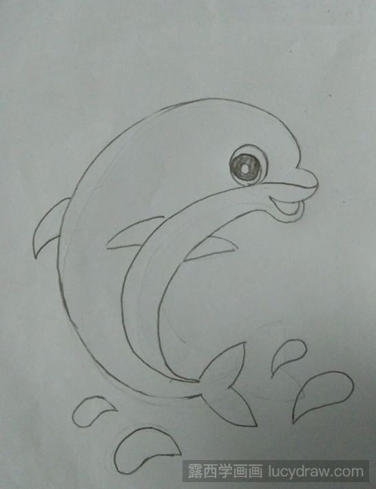 简笔画教程:怎样画简笔海豚