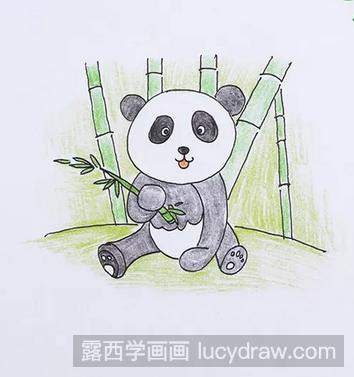 儿童画教程:教你画熊猫宝宝-露西学画画