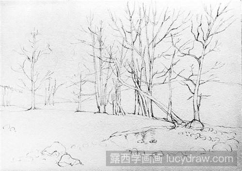 雪景插画教程