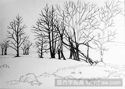 雪景插画教程