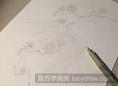 水彩画教程:怎么画重明鸟