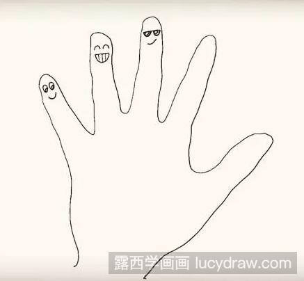 手掌的五个终端部分之一,手指一般有拇指,食指,中指,无名指,小指这五
