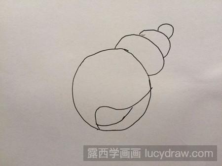 小海螺怎么画-露西学画画