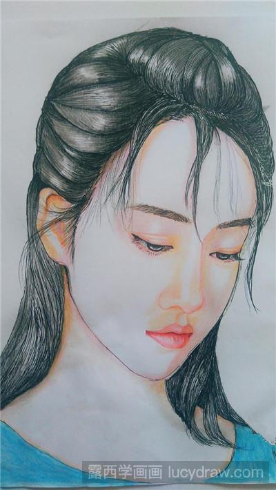 人物彩铅画