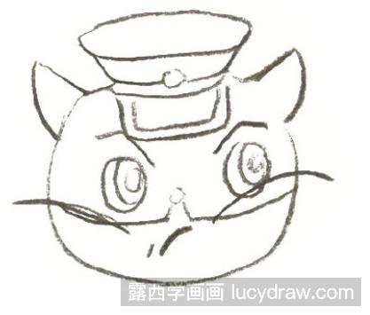 儿童画教程:怎么画黑猫警长-露西学画画