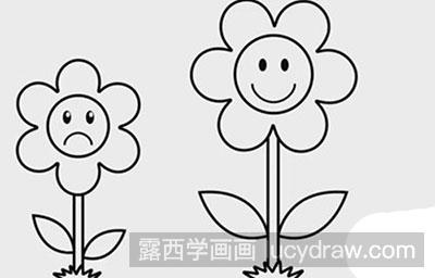 儿童画教程:教大家怎么画花朵-露西学画画