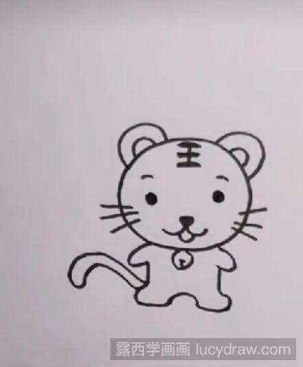 小老虎儿童画怎么画