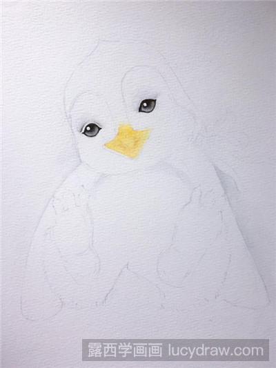 水彩画教程:教你画呆萌的企鹅