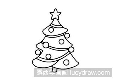 儿童画教程:圣诞树怎么画