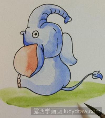 简笔画教程:教你画一头小象