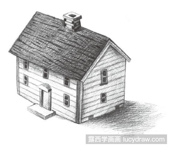 素描教程:怎么画小木屋