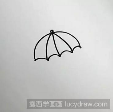 儿童画教程:教你画雨伞