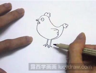 儿童画小鸡怎么画