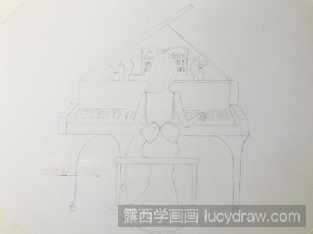 教你画孤独的钢琴家