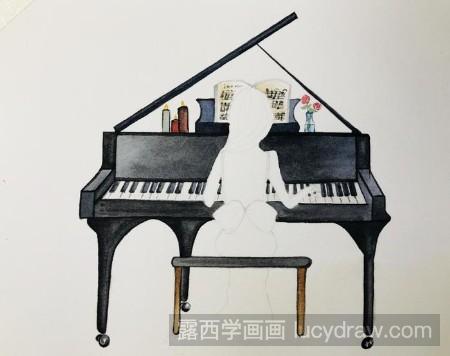 教你画孤独的钢琴家