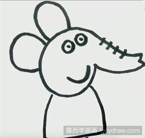 儿童画艾米莉小象怎么画