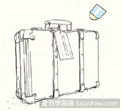 儿童画教程:怎么画行李箱