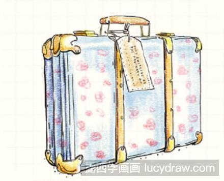 儿童画教程:怎么画行李箱-露西学画画