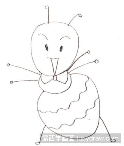 昆虫儿童画:小蚂蚁的画法