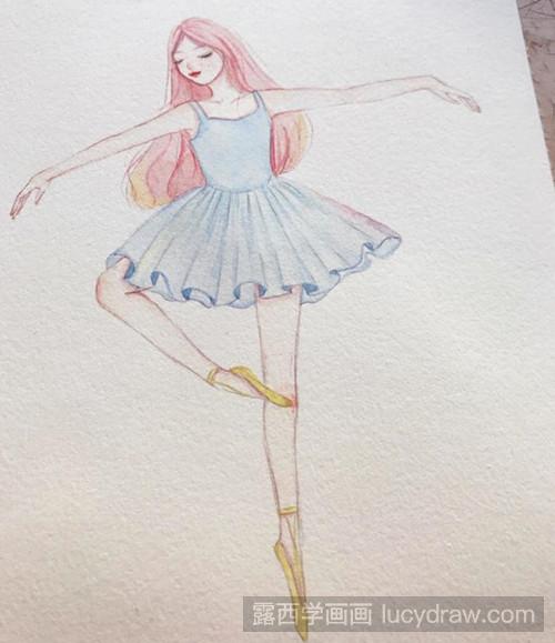 教你画芭蕾舞女孩