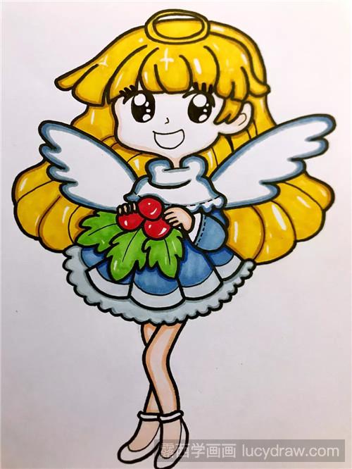 人物卡通画教程:简单小天使的画法