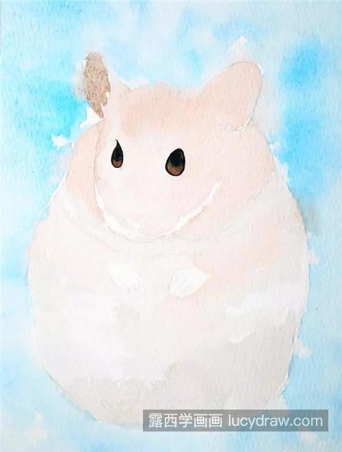 可爱的小仓鼠怎么画?金丝熊的水彩画步骤有哪些?