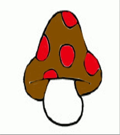 超级简单的儿童简笔画小蘑菇