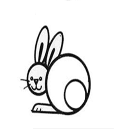 超级简单的小兔子简笔画