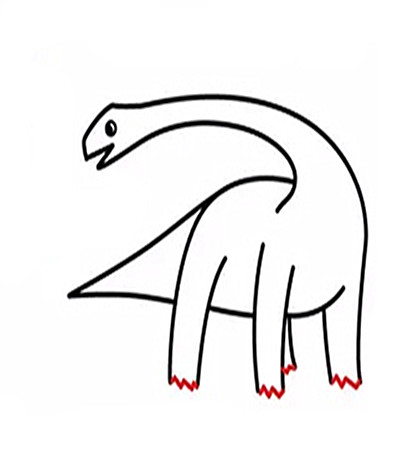 简单的恐龙的简笔画