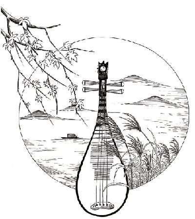 古风琵琶的画法图片