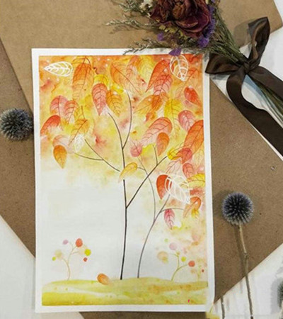 浪漫秋叶怎么画？树叶的绘画教程是什么？