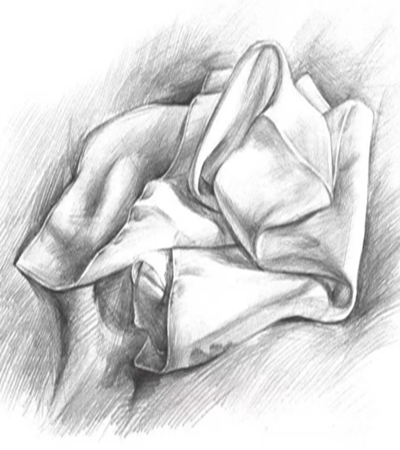 丝巾怎么画？如何画它的质感？
