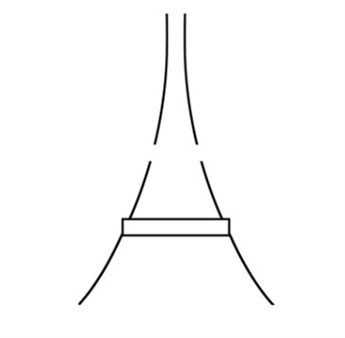 巴黎铁塔简笔画 立体图片