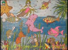 儿童图画作品《去海底世界探险》